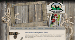 Desktop Screenshot of omegahillsfarm.com
