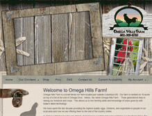 Tablet Screenshot of omegahillsfarm.com